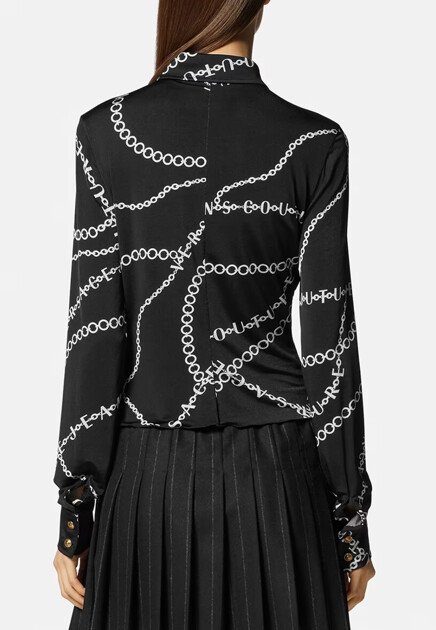 Рубашка VERSACE JEANS COUTURE  - Вискоза - цвет черный
