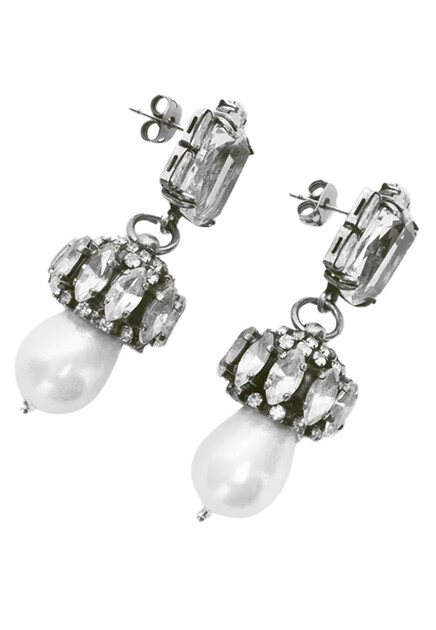 Серьги со стразами ERMANNO SCERVINO - ИТАЛИЯ