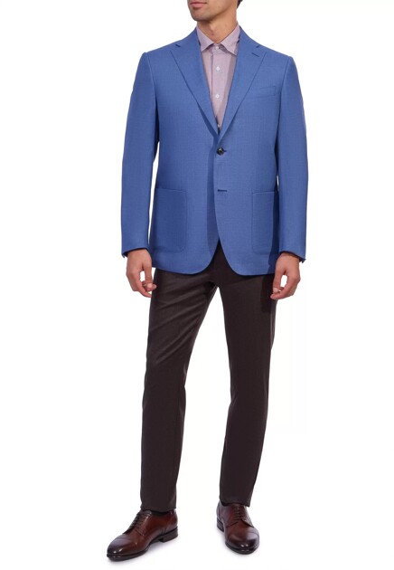 Однобортный пиджак с карманами CORNELIANI - ИТАЛИЯ