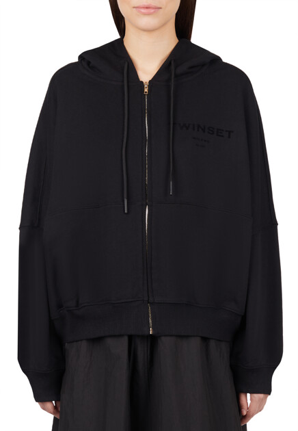 Толстовка TWINSET Milano  - Хлопок - цвет черный
