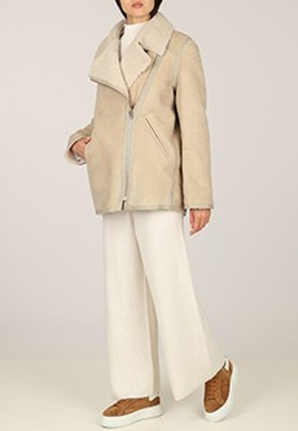 Бежевая дубленка ISABEL MARANT ÉTOILE