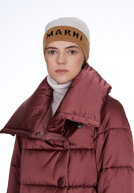 Шапка MARNI  - Шерсть - цвет белый