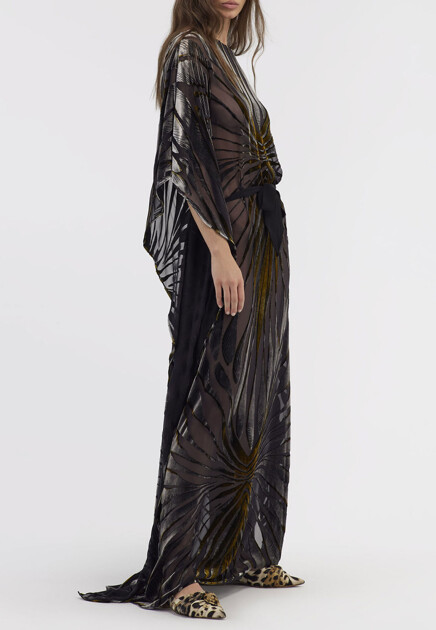 Платье ROBERTO CAVALLI  - Вискоза - цвет черный