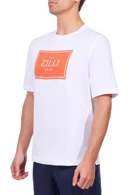 Футболка ZILLI  50 размера - цвет белый