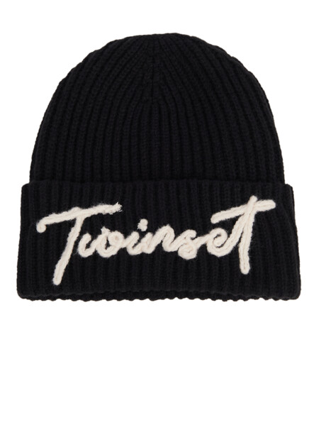 Шапка с логотипом TWINSET Milano