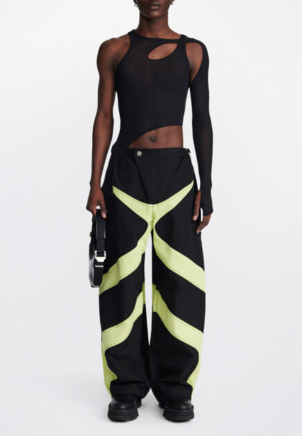 Асимметричный полупрозрачный топ DION LEE