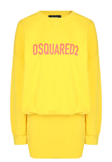 Платье-толстовка с эластичной юбкой DSQUARED2
