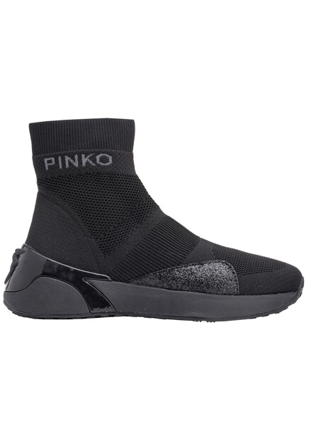 Высокие текстильные кроссовки PINKO