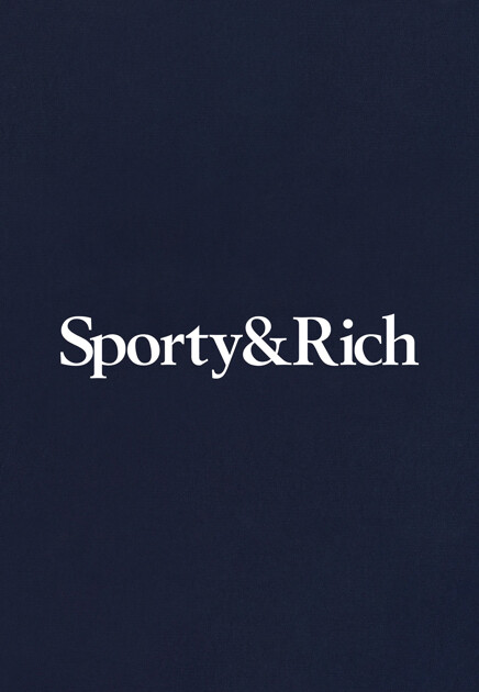Футболка SPORTY&RICH  - Хлопок, Переработанный хлопок - цвет синий