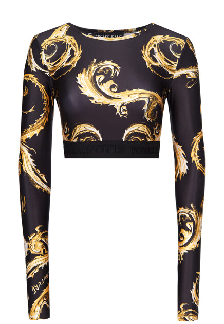 Кроп-топ с принтом  VERSACE JEANS COUTURE