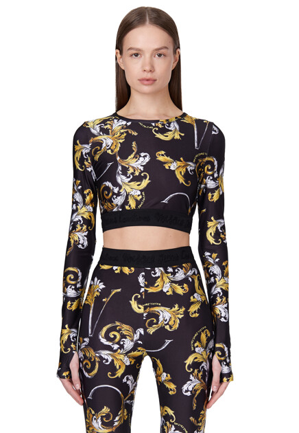 Топ VERSACE JEANS COUTURE  - Полиамид - цвет черный