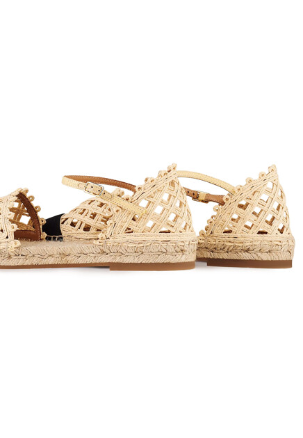 Босоножки AQUAZZURA  - Текстиль - цвет бежевый