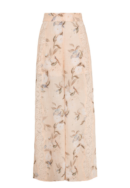 Широкие брюки с кружевом ZIMMERMANN