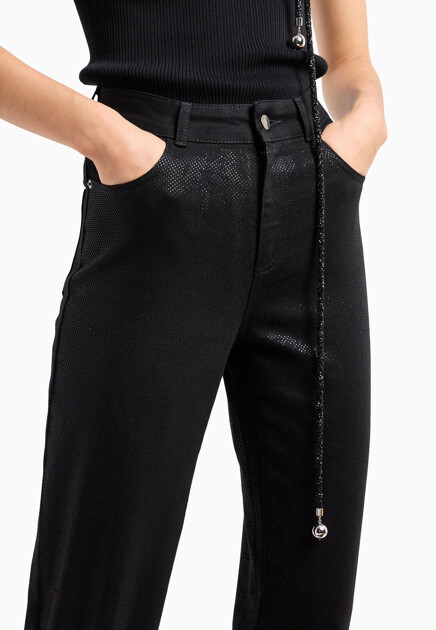 Прямые свободные джинсы EMPORIO ARMANI
