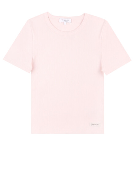 Футболка из хлопка в рубчик SPORTY&RICH