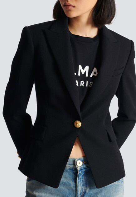 Однобортный пиджак из шерсти BALMAIN - ФРАНЦИЯ