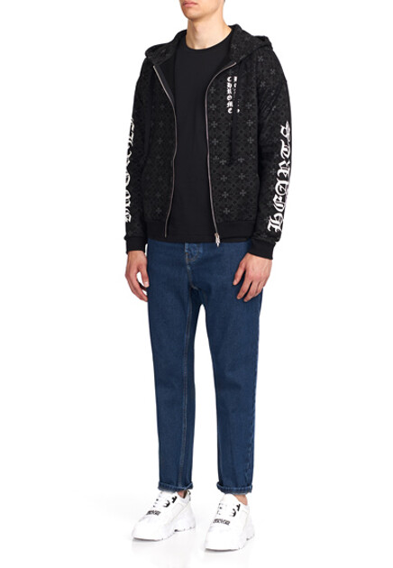Толстовка на молнии с принтом  CHROME HEARTS