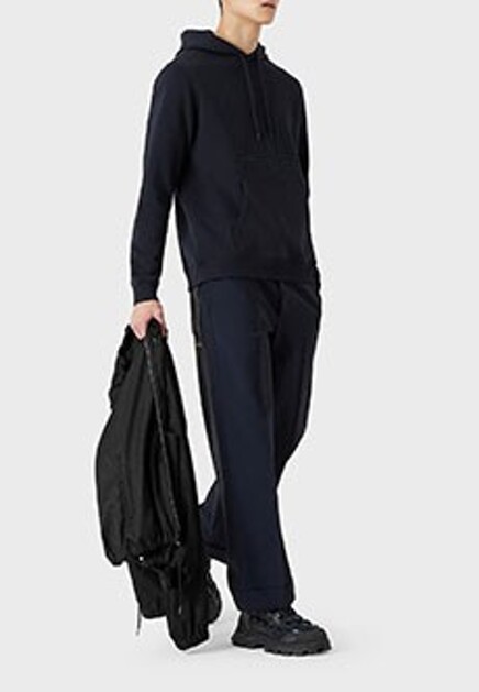 Худи с принтом EMPORIO ARMANI