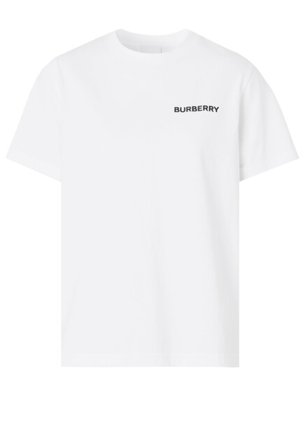 Футболка с монограммой на спине BURBERRY