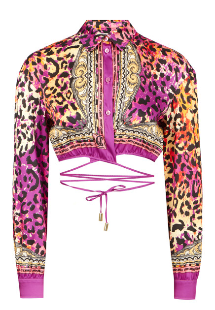 Укороченная блуза с принтом  JUST CAVALLI