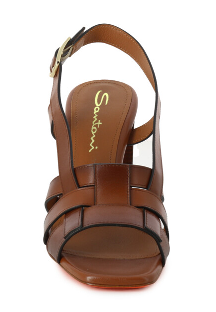 Босоножки SANTONI  - Кожа - цвет коричневый