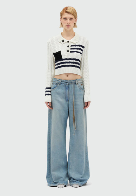 Джинсы MSGM  - Хлопок - цвет голубой
