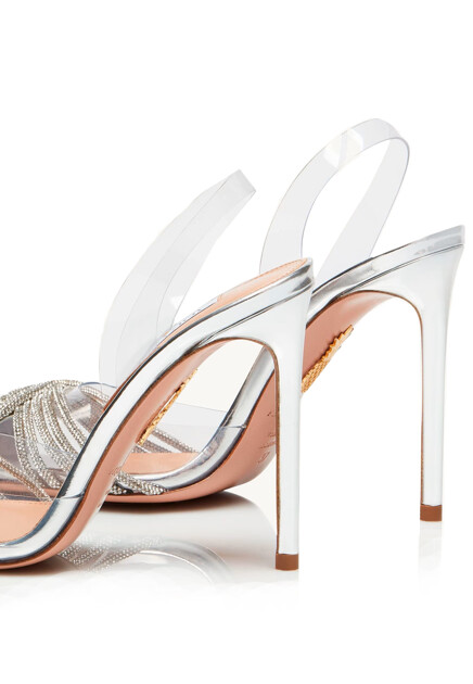 Босоножки AQUAZZURA  - ПВХ - цвет серый