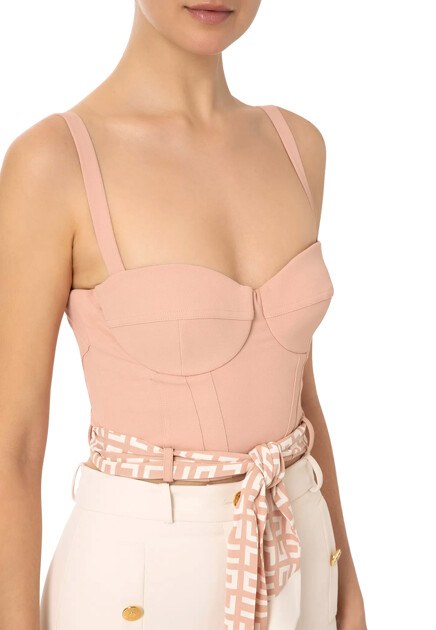 Топ-бюстье с платком ELISABETTA FRANCHI - ИТАЛИЯ