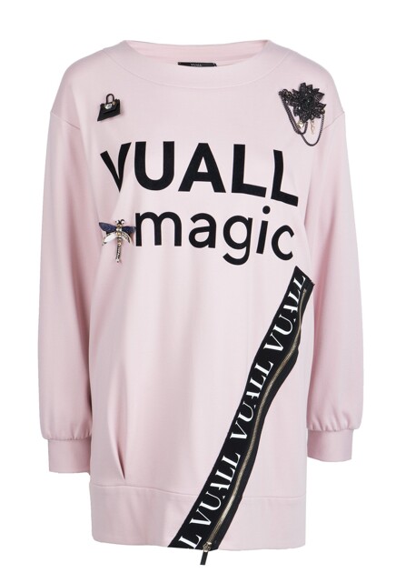 Удлиненный свитшот из вискозы VUALL