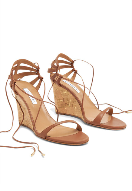 Босоножки AQUAZZURA  - Кожа
