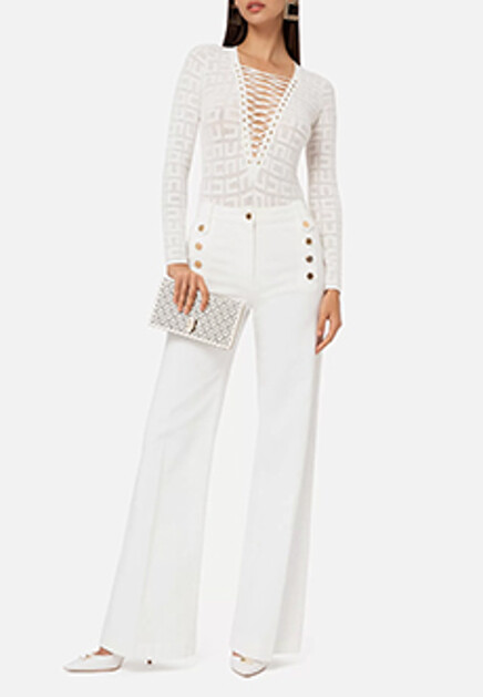 Джинсы широкого кроя  ELISABETTA FRANCHI