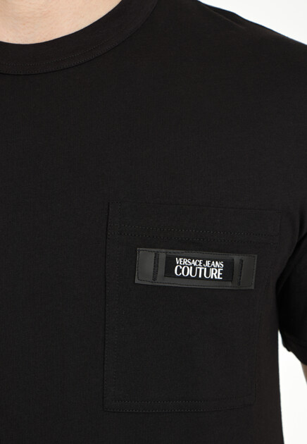 Футболка VERSACE JEANS COUTURE  - Хлопок - цвет черный