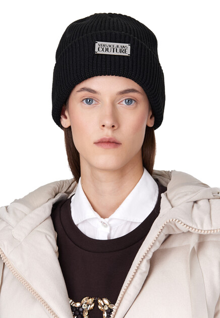 Шапка VERSACE JEANS COUTURE  - Полиэстер, Акрил - цвет черный