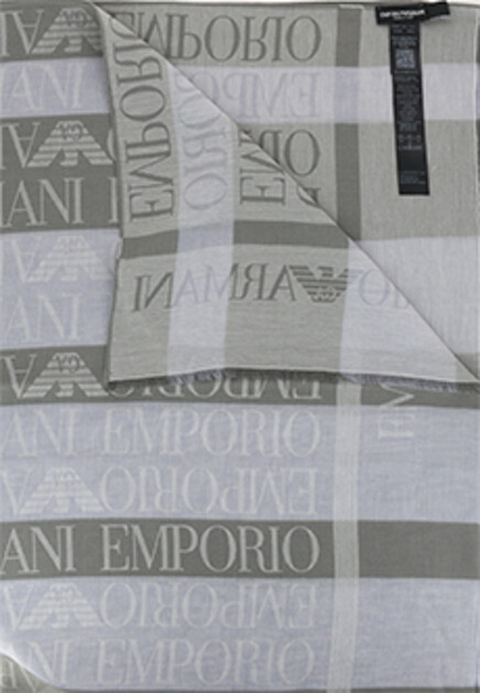Палантин из смесового хлопка EMPORIO ARMANI