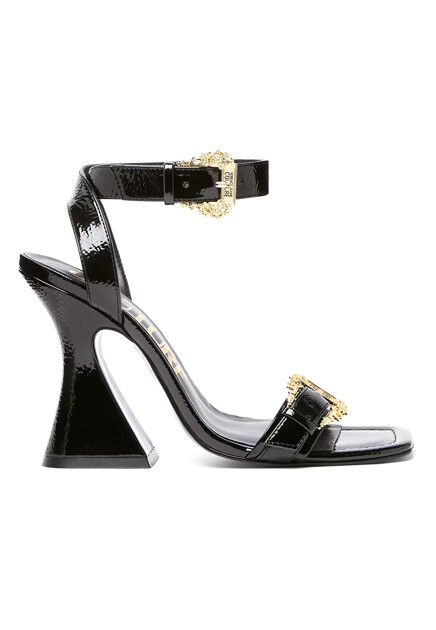 Босоножки с брендированной пряжкой VERSACE JEANS COUTURE