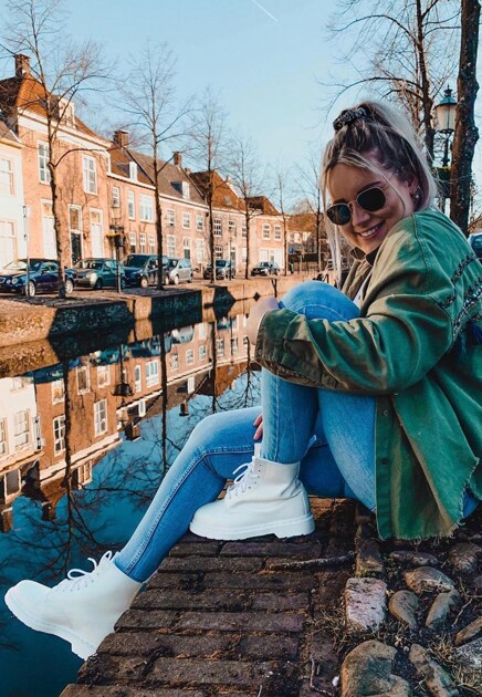 Белые ботинки 1460 Dr. MARTENS - ВЕЛИКОБРИТАНИЯ