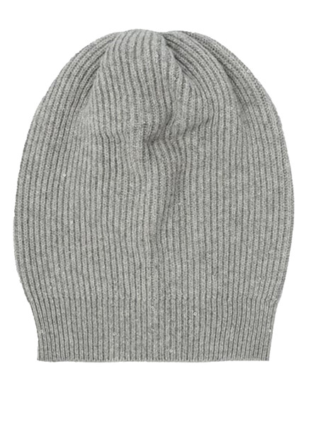 Серая шапка в рубчик BRUNELLO CUCINELLI