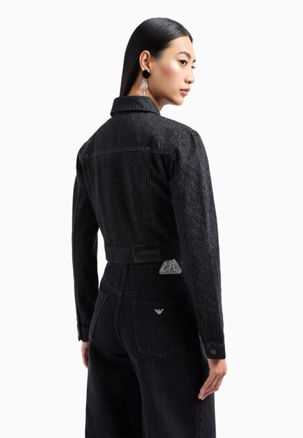 Куртка EMPORIO ARMANI  - Хлопок - цвет черный