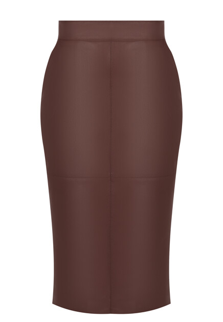 Кожаная прямая юбка ELISABETTA FRANCHI