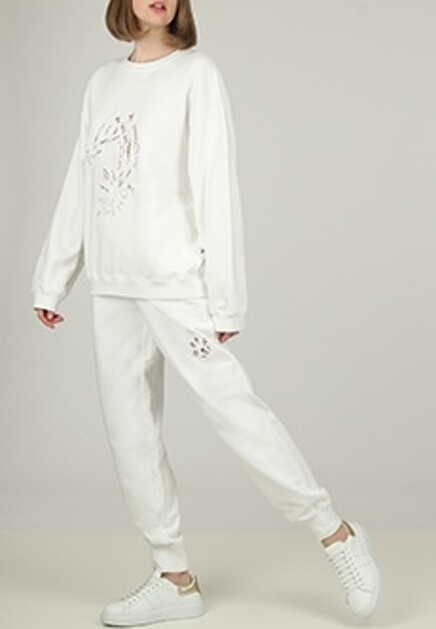 Спортивный костюм с ажурной вышивкой ERMANNO SCERVINO