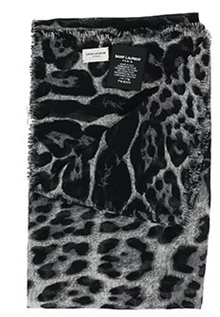Палантин из кашемира и шёлка SAINT LAURENT