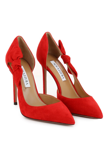 Замшевые туфли  AQUAZZURA - ИТАЛИЯ