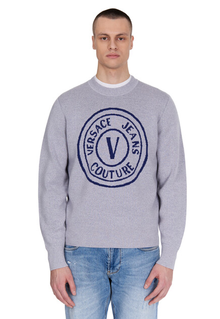 Джемпер VERSACE JEANS COUTURE  - Шерсть - цвет серый
