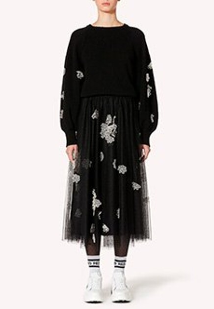 Черный джемпер VALENTINO RED