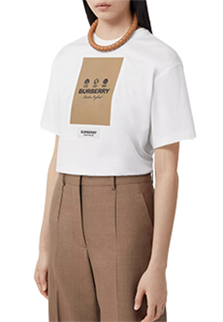 Футболка с логотипом BURBERRY