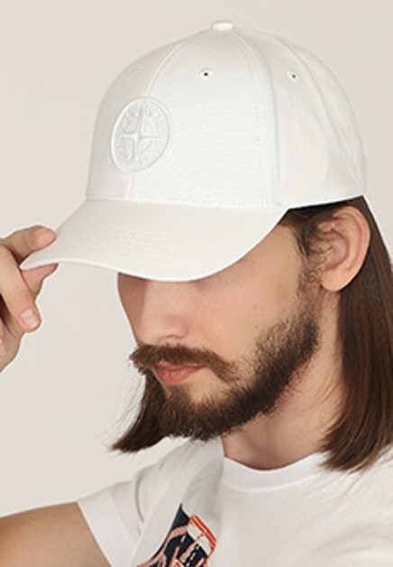 Бейсболка с вышитым логотипом STONE ISLAND
