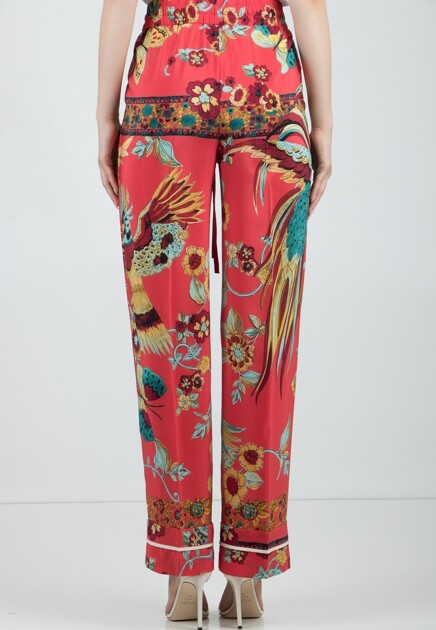 Брюки VALENTINO RED  - Полиэстер, Ацетат - цвет розовый