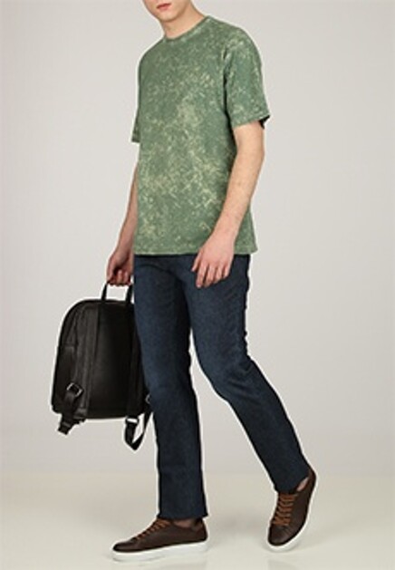 Футболка с вышитым логотипом STONE ISLAND