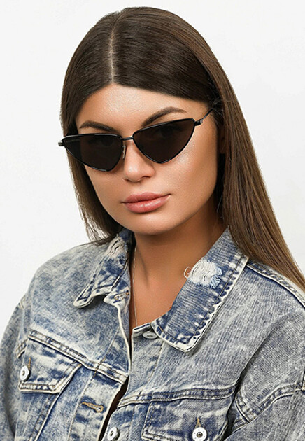 Солнцезащитные очки в форме кошачьего глаза BALENCIAGA