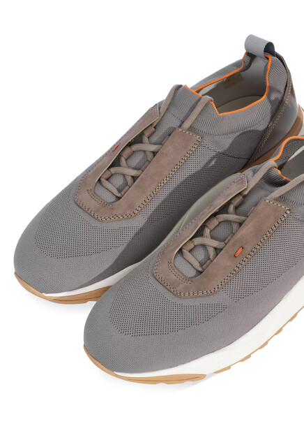 Кроссовки SANTONI  - Текстиль - цвет серый